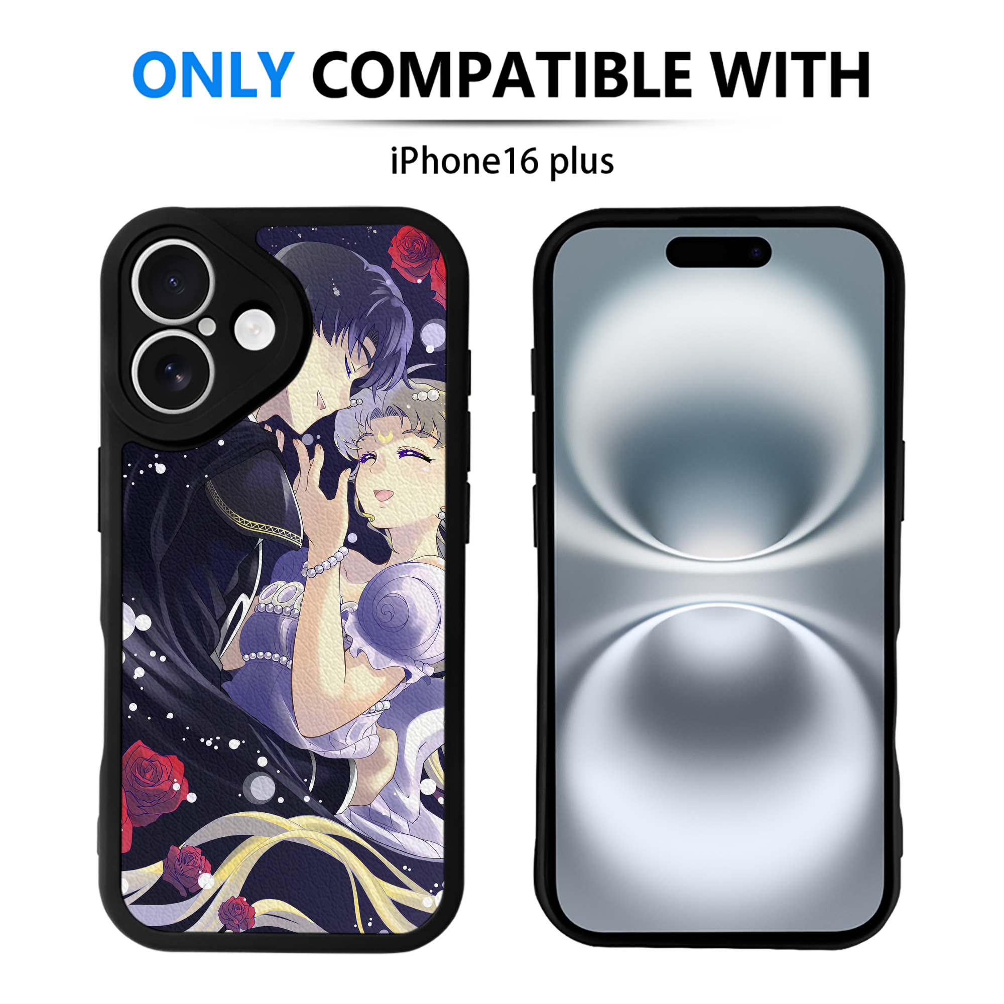 （画像用） 美少女戦士セーラームーン Sailor Moon 【iPhone 16シリーズ対応】シリコンスマホケース（レザー調） 材質：シリコン